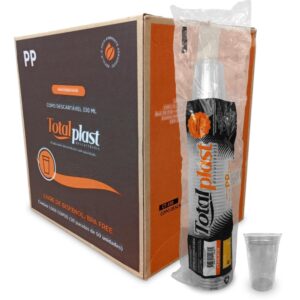 Copo 300ml Transp PP 50UN