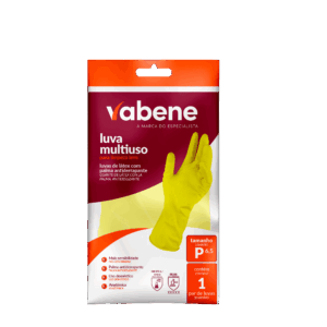 Luva Limpeza Amarela G Vabene