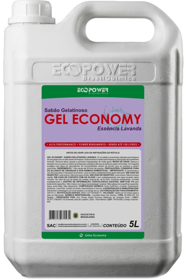 Detergente Gelatinoso Lavanda 5 Lts