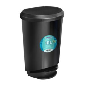 Lixeira Plastica Pedal 10LTS Preta