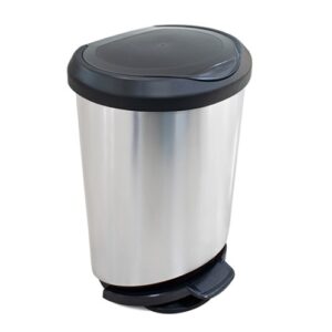 Lixeira Plastica Pedal 45LTS Label Inox