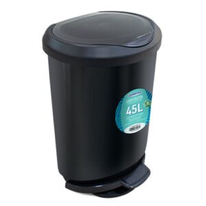 Lixeira Plastica Pedal 45LTS Preta