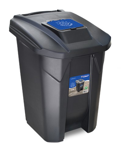 Lixeira 120LTS Tp Click Pt Reciclavel