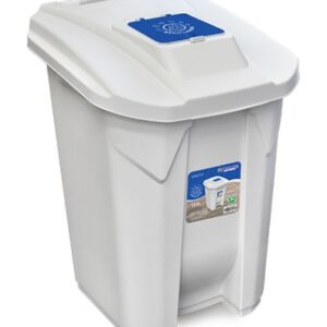 Lixeira 120LTS Tp Click Bco Reciclavel