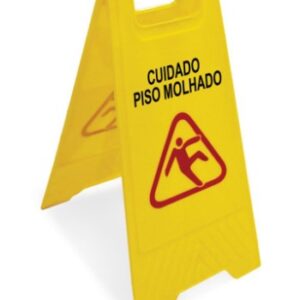 Placa Sinalizadora Cuidado Piso Molhado