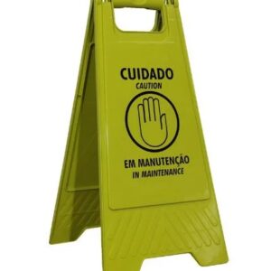 Placa Sinalizadora Cuidado Em Manutencao