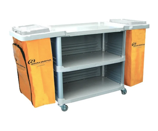 Carro Extra Ii 2 Bolsas Amarela C/fech Lat