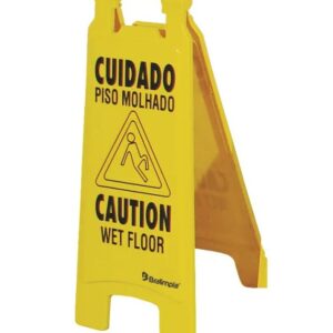Placa Sinal Comp Piso Molhado Por/ing/es