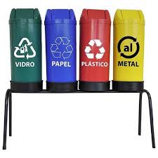 Kit Coleta Seletiva 23L Tp Basc