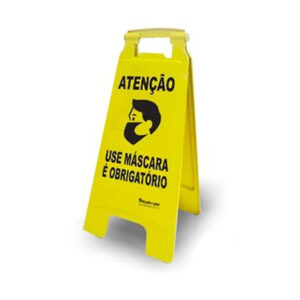 Placa Sinal Compact Atencao Use Mascara