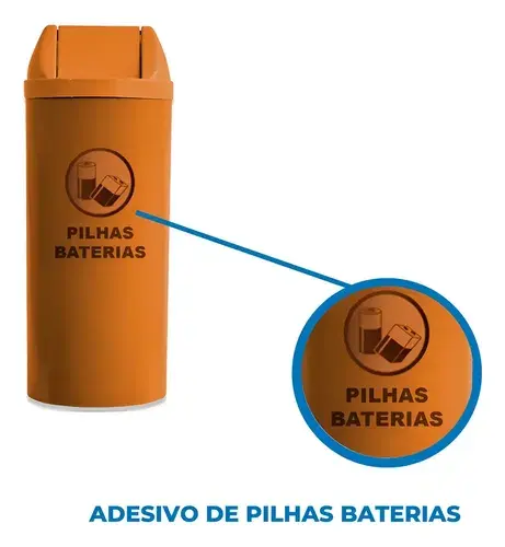 Tampa Vai/vem Laranja P/lix 23LTS