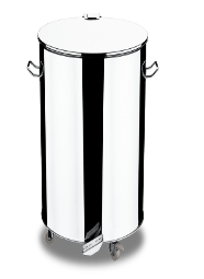 Lixeira Inox 100LT C/pedal 61*67CM