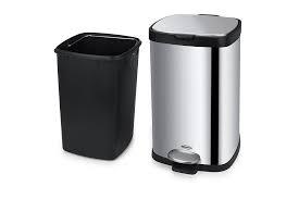 Lixeira Inox 12LT C/pedal E Balde Quad