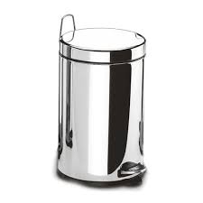 Lixeira Inox 30LT C/pedal E Bald 30*64CM