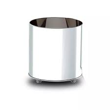 Cachepot Inox C/rodizio 40*40CM Altura
