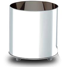 Cachepot Inox C/rodizio 50*45CM Altura