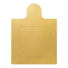 Base Lamin Porta Doce Quad 6CM Ouro 25UN