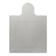 Base Lamin Porta Doce Quad 6CM Prata 25U