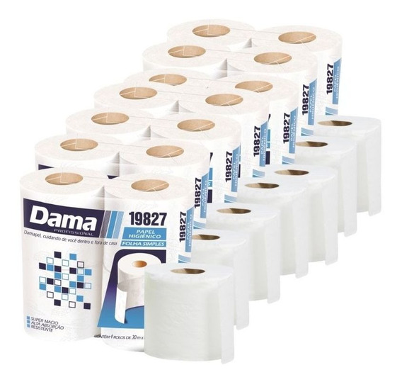 Papel Hig Fs Damapel Bco 64 Rolinhos*30m