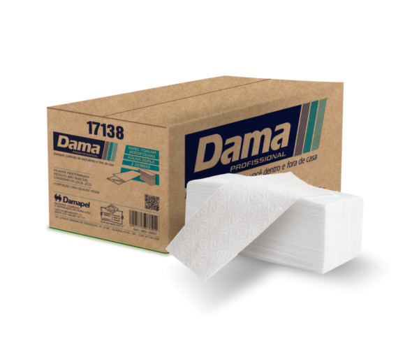 Papel Toalha FD Int 22,5*21 2000FLS 30GR