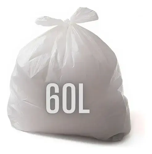 Saco Lixo 60LT Transp 65*80*0,07 100UN