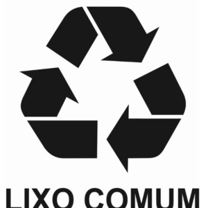 Adesivo Lixo Comum Preto