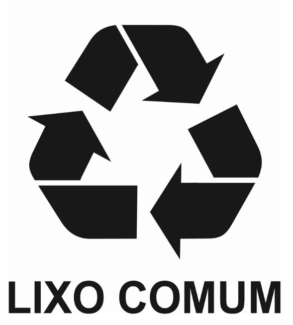 Adesivo Lixo Comum Preto