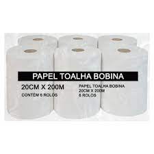 Papel Toalha Bobina Shirro 25GR 6RL*200M