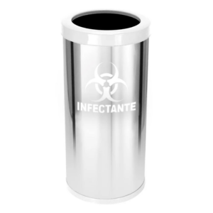 Lix Inox 24*50 Aro Branco Plast 22 Lts