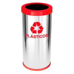 Lix Inox 24*50 Aro Vermelho Pla 22 Lts