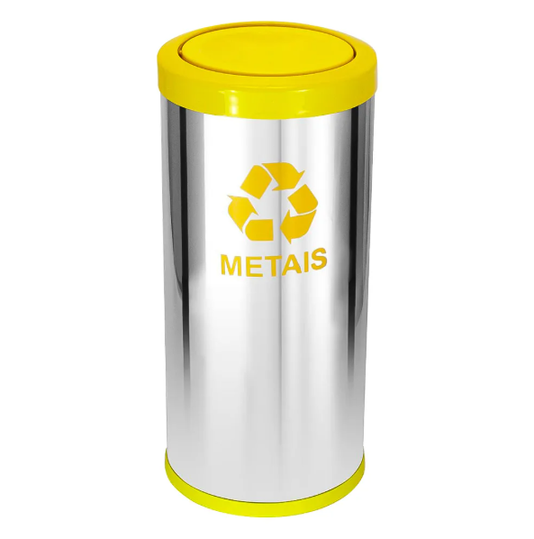 Lix Inox 24*50 C/tp Meia Esf Plast Am