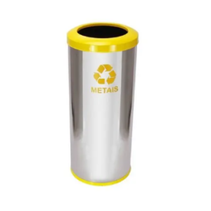Lix Inox 30*70 Aro Amarelo 50 Lts