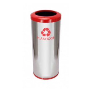 Lix Inox 30*70 Aro Vermelho 50 Lts
