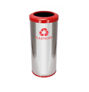 Lix Inox 30*70 Aro Vermelho 50 Lts