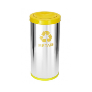 Lix Inox 30*70 C/tp Meia Esf 50LT Am