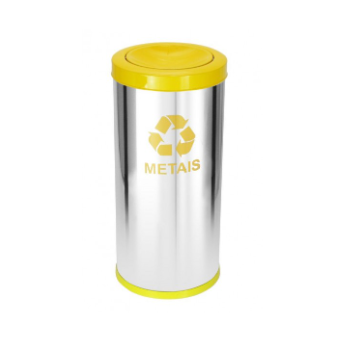 Lix Inox 30*70 C/tp Meia Esf 50LT Am