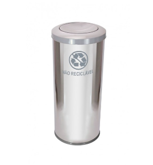 Lix Inox 30*70 C/tp Meia Esf 50LTS Cz