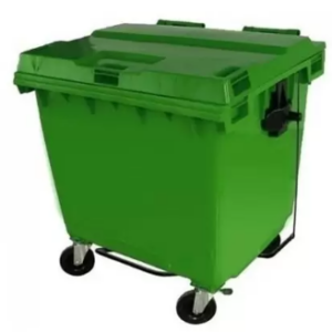 Conteiner C1000pvd 1000L Roda C/pedal Vd