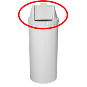 Tampa Vai/vem Branco Lix 50LT
