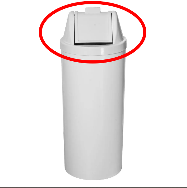 Tampa Vai/vem Branco Lix 50LT