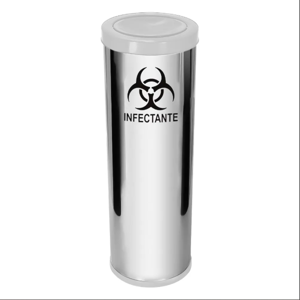 Lix Inox 24*70 C/tp Meia Esf 30LT Bc