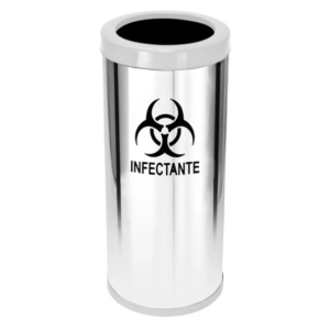 Lix Inox 30*70 Aro Branco 50 Lts