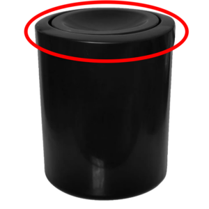 Tampa Meia Esfera Plast 30CM Preto