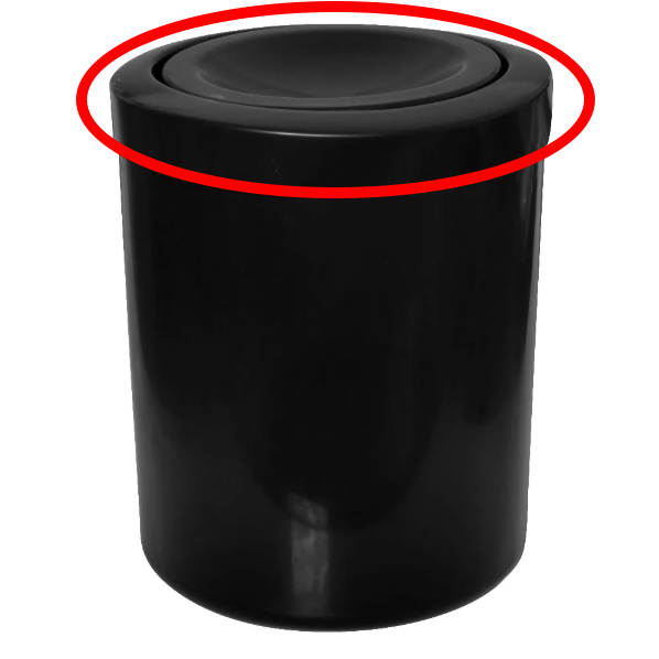 Tampa Meia Esfera Plast 30CM Preto