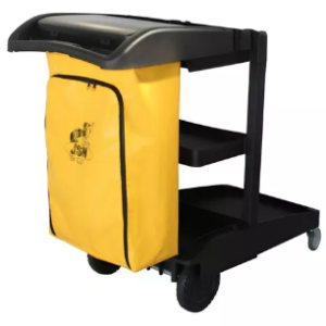 Carro Funcional Preto Saco Amarelo