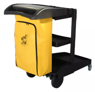 Carro Funcional Preto Saco Amarelo