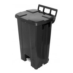 Cesto 100LT Pedal C/rodas Quad Pt