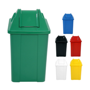 Tampa Cesto Quad 60L Vai-vem Cinza