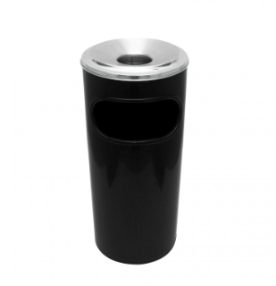 Cinzeiro Lix Plast C/aro Alum Preto