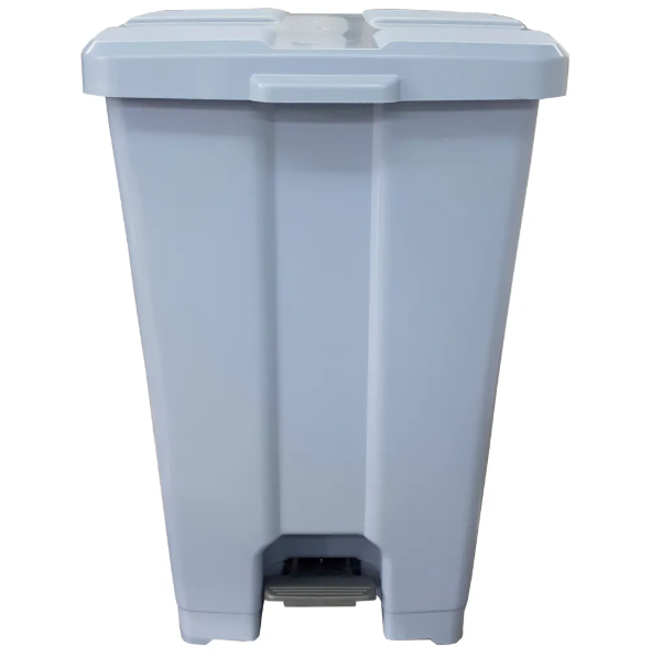 Cesto 60LT Pedal Plast Quad Cinza